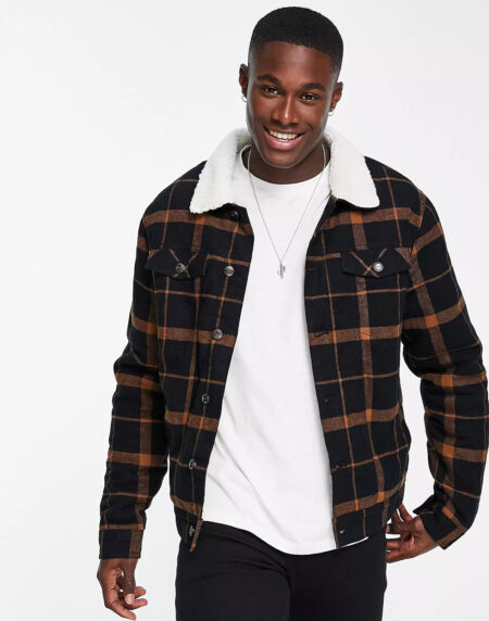 Jacket Quilted Coat Sherpa Lined
